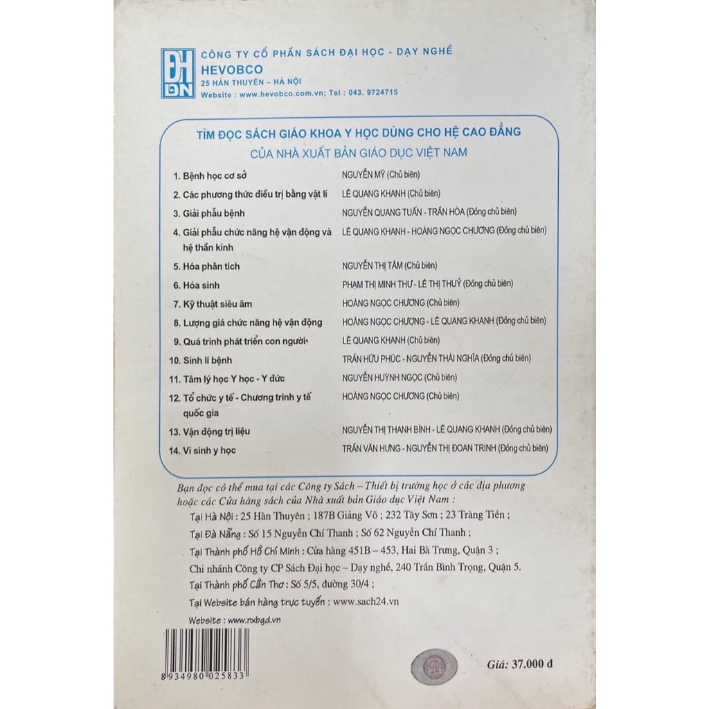 Vi Sinh Y Học - Dùng Cho Đào Tạo Cao Đẳng Y Học