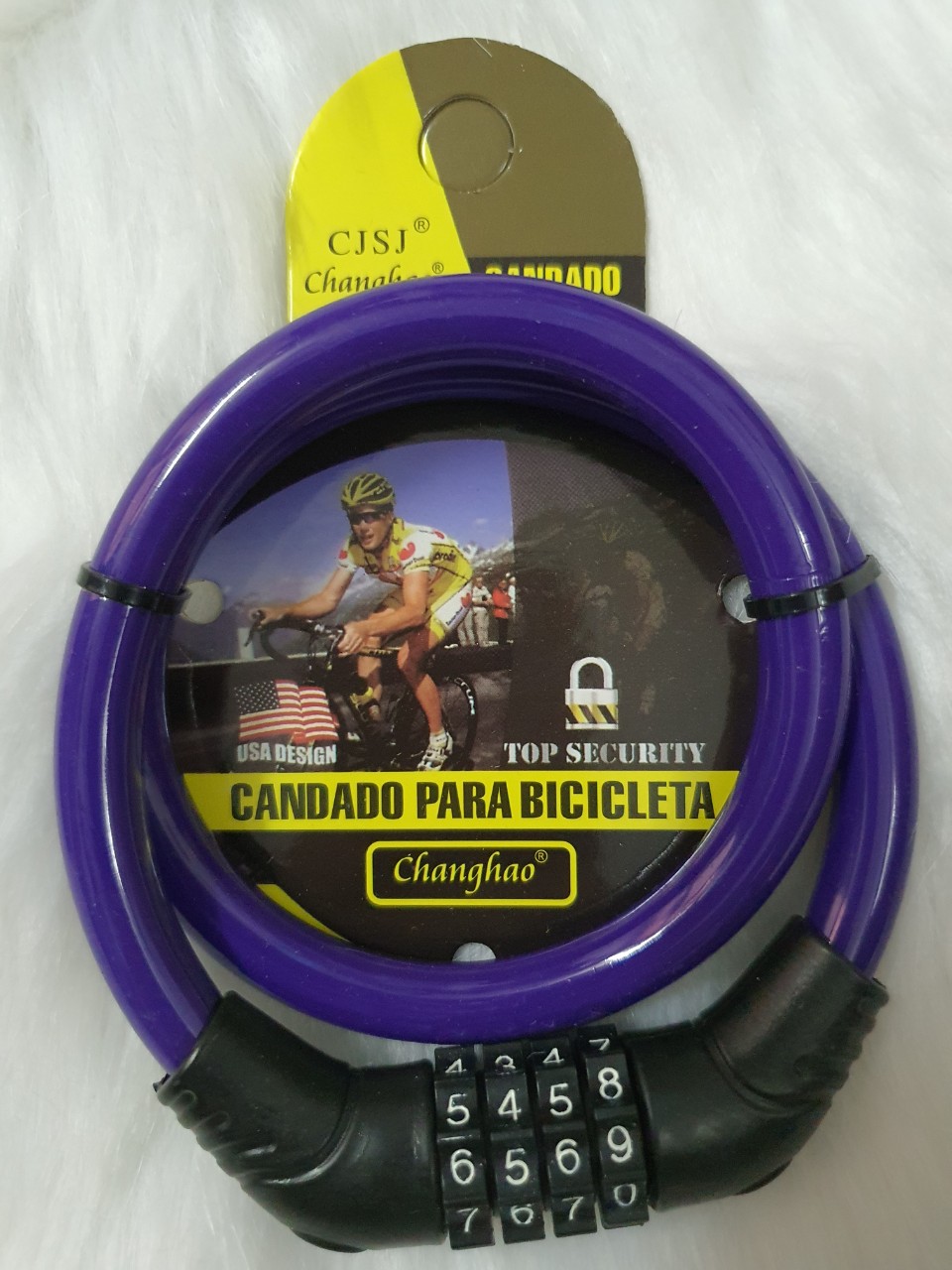 Khóa dây số chống trộm 4 mã số - Đổi được mật khẩu tùy ý - Khóa dây xe đạp - hàng chính hãng