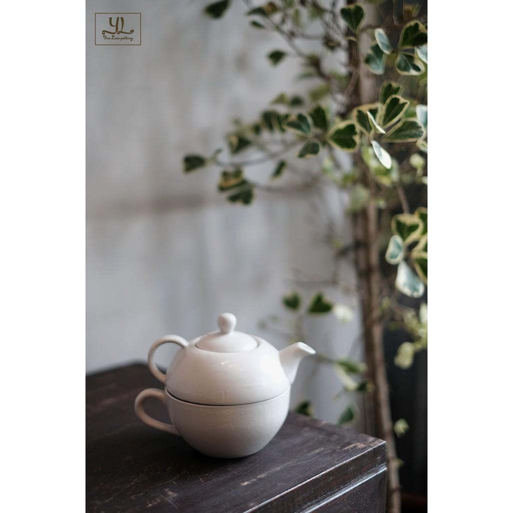 Bộ Trà "Độc Ẩm" Gốm Sứ