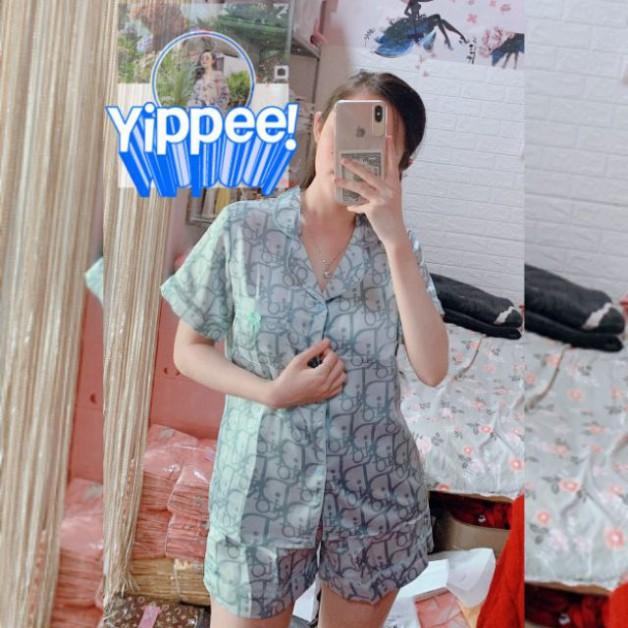 ️Có Quà Tặng️ Bộ Pijama Lụa Đùi Sang Chảng 40_60kg Hàng Shop
