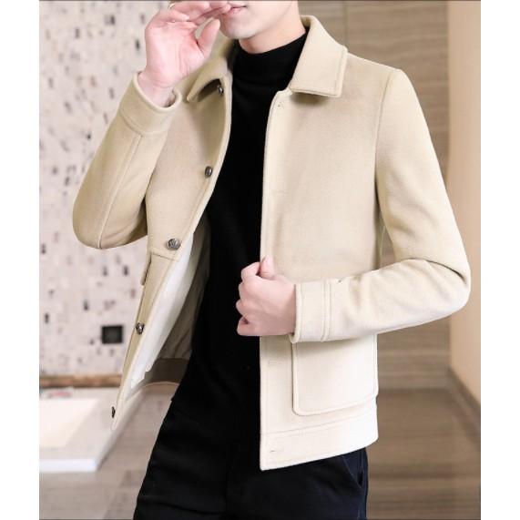 Áo dạ nam - kiểu dáng hiện đại, style Hàn Quốc