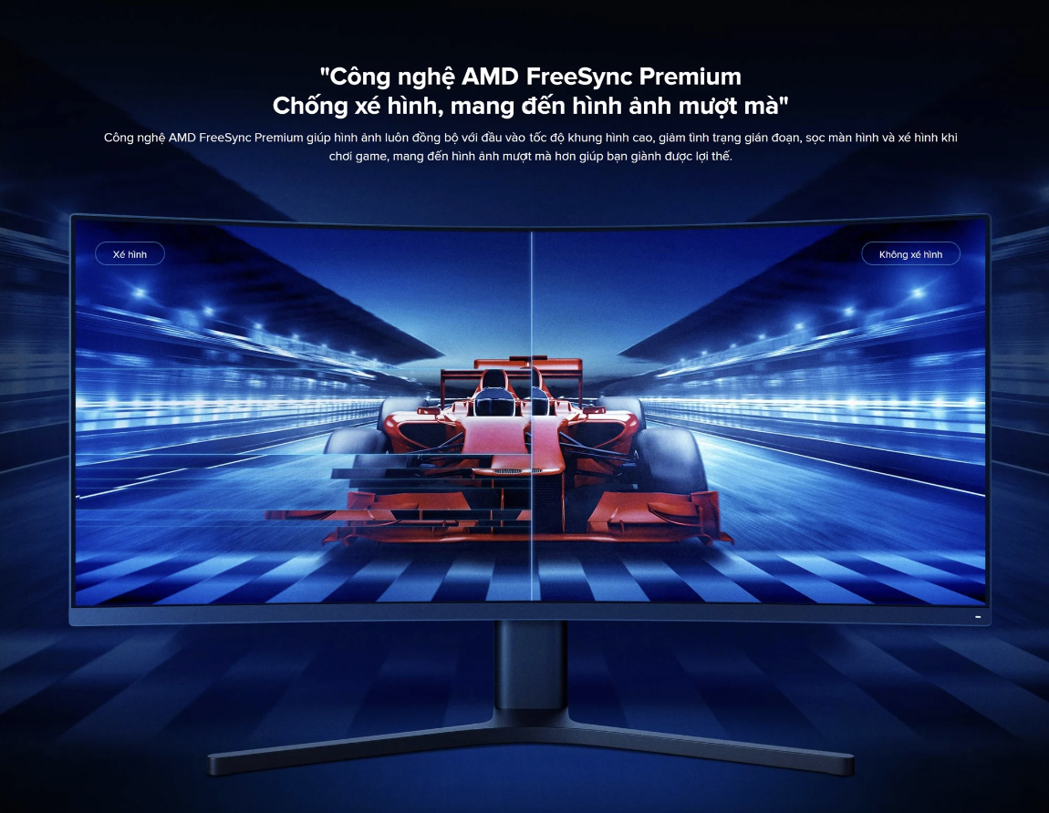 Màn Hình Máy Tính Xiaomi Gaming, Màn Hình Cong Độ Phân Giải 2K Cực Nét - Mi Curved Gaming Monitor 34 Inch WQHD Chơi Game, Làm Việc Thoải Mái - Hàng Chính Hãng