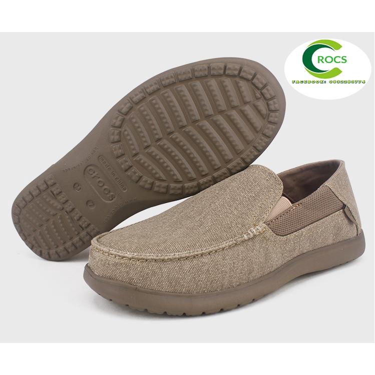Giày vải đế nhựa chống hôi chân -Croslite-Santa-Cruz-II cho nam màu màu nâu