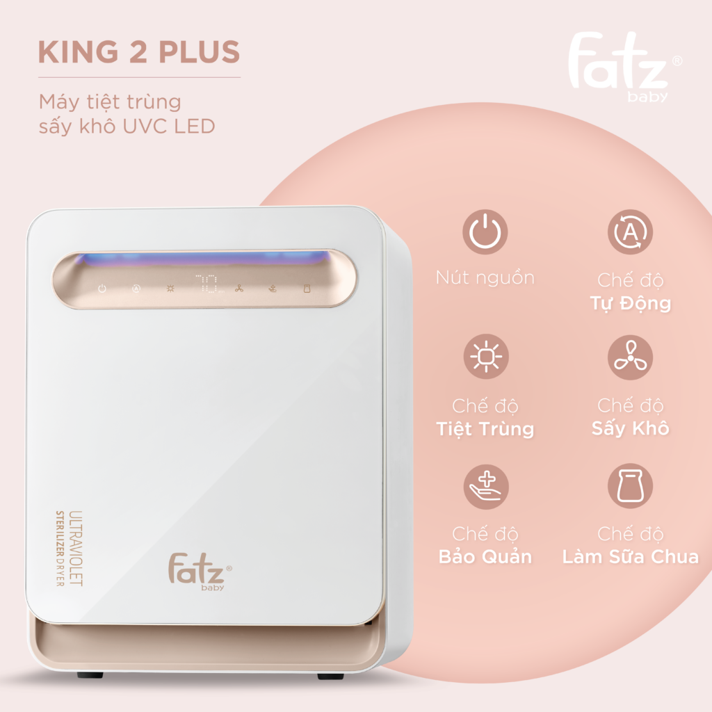 Máy tiệt trùng sấy khô UVC LED cao cấp 25 Lít Fatzbaby KING 2 PLUS-  Fatz FB4725BT