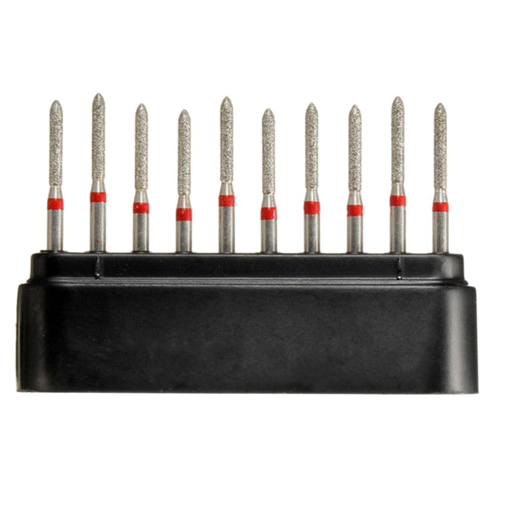 50pcs  FG Diamond Tapered Ball End Burs For High Speed Handpiece