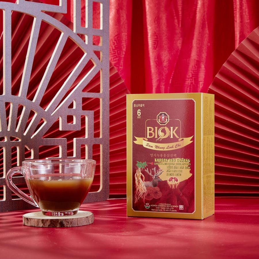 Nước Uống Sâm Nhung Linh Chi Hàn Quốc Biok
