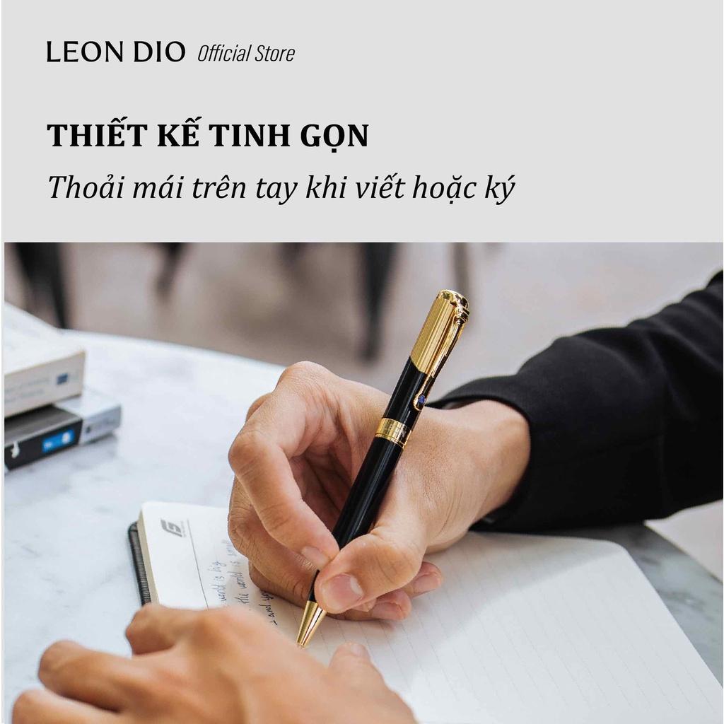 Bút Ký Tên, Viết Kí Bi Xoay Khắc Tên Theo Yêu Cầu Leon Dio The Classic Lapis Lazuli LD018 - Ngòi 1.0mm, Quà Tặng Cao Cấp