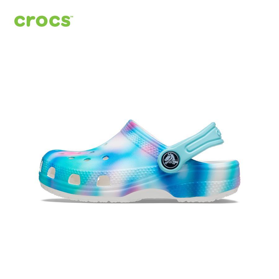 Giày lười trẻ em Crocs FW Classic Clog Toddler Solarized White/Multi - 207588-94S