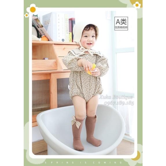 Tất vớ đùi NEMO BABY chính hãng phong cách Vintage Hàn quốc vô cùng xinh xắn - Tất đùi, tất cao cổ cho bé gái 0-3 tuổi