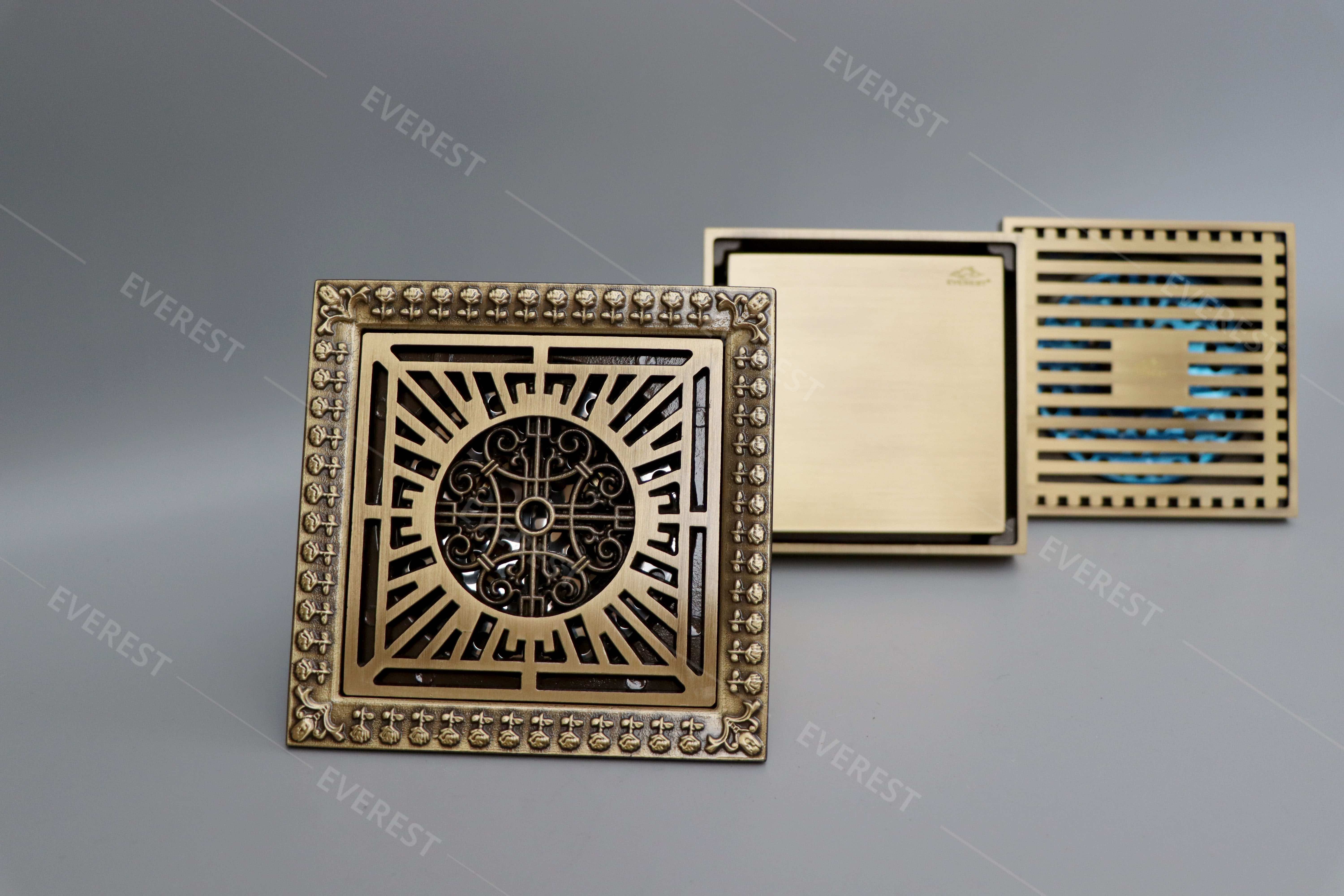 Phểu thoát sàn bằng đồng EVEREST EV-TS10