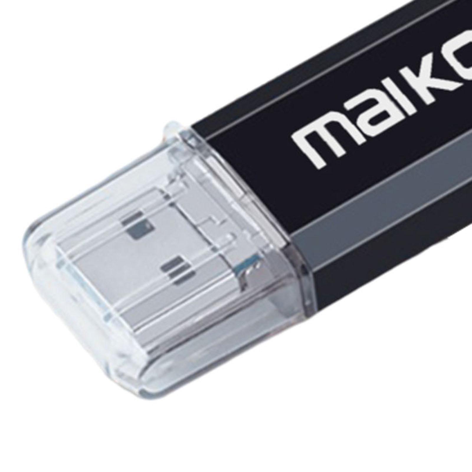 Portable 3 in 1 64GB USB3.0 Flash Drive Type- USB Memory Stick Black