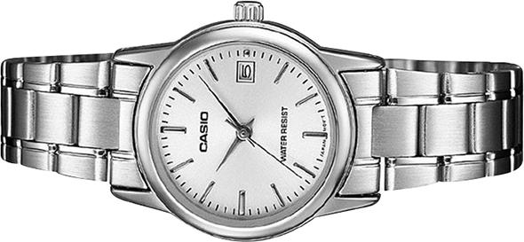 Đồng Hồ Nữ Dây Thép Không Gỉ Casio LTP-V002D-7AUDF (25mm) - Trắng