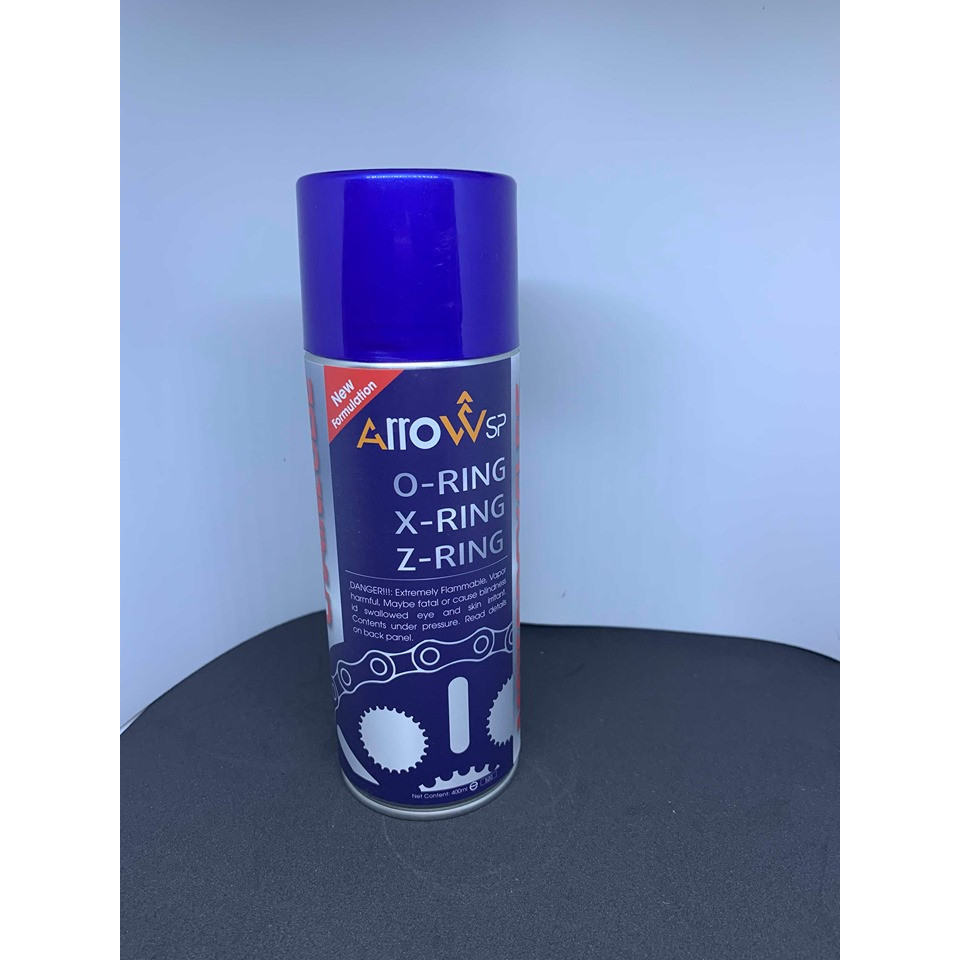 Chai xịt bôi trơn sên xe máy ARROWsp Chain Lube Synthetic  400ml chai xịt sên không văng