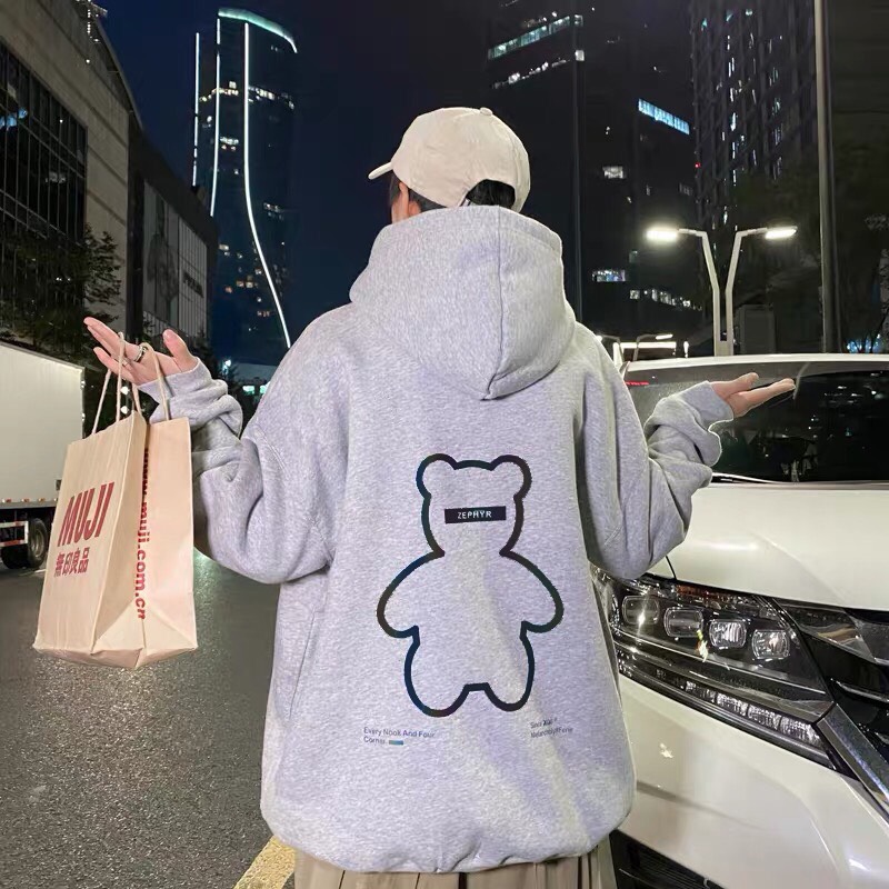ÁO HOODIE NAM NỮ FORM RỘNG IN HÌNH GẤU CỰC KUTE SIÊU PHẨM HÓT NHẤT NĂM