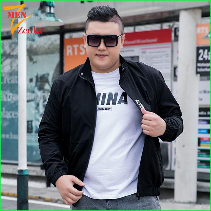 Áo khoác gió nam bigsize form rộng cho người mập người béo