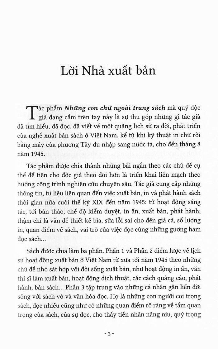 Những Con Chữ Ngoài Trang Sách