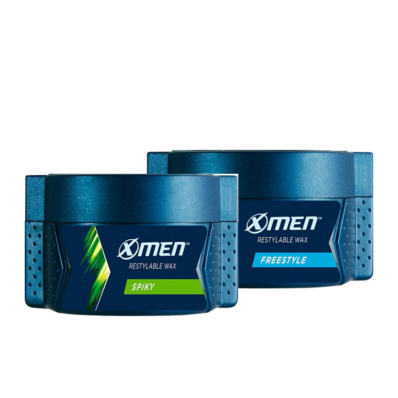 Combo X-Men Wax Spiky 70g + X-Men Wax Freestyle 70g