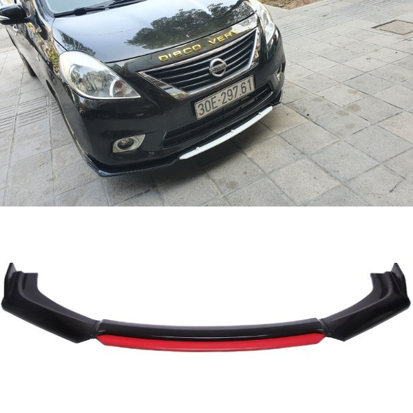 Lip Trước, Cản Trước Thể Thao Nissan Sunny Nhựa ABS Cao Cấp Chống Va Đập Tốt Phía Dưới Có Gân Tăng Cứng