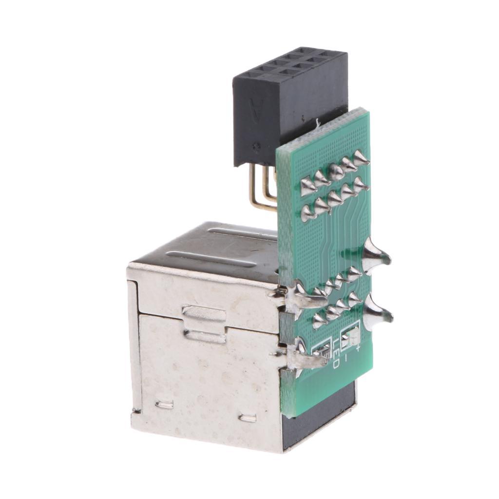9 Pin header to USB2.0 Adapter Motherboard 9P to Dual USB2.0 Female Card
