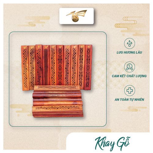 KHAY GỖ ĐỐT TRẦM HƯƠNG