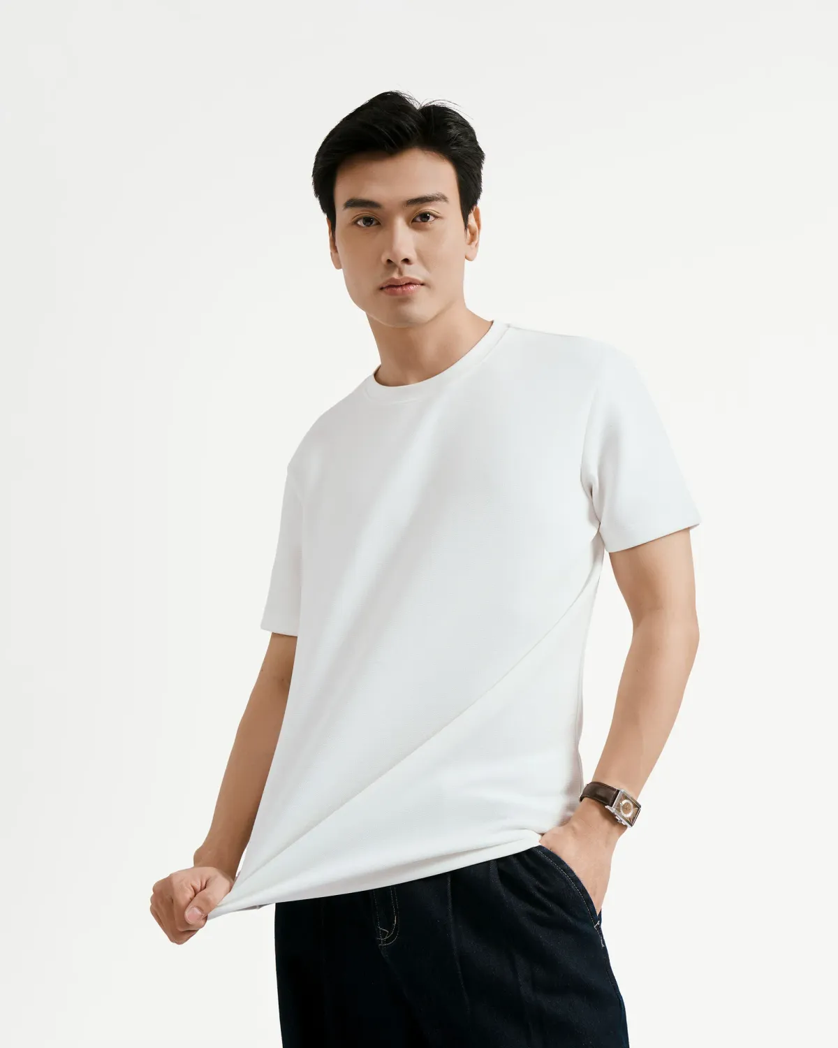 Áo thun tay ngắn nam.Fitted - ROUTINE 10F25TSS039