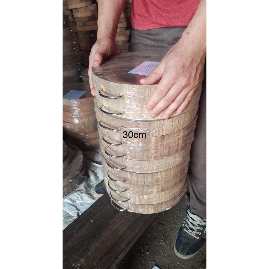Thớt gỗ nghiến đường kính 24cm