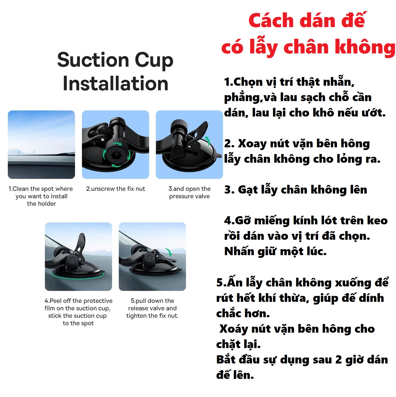 Giá đỡ điện thoại hút chân không dán táp lô dán kính ô tô Baseus UltraControl Lite BS-CM022 bản Pro CM021 _ Hàng chính hãng