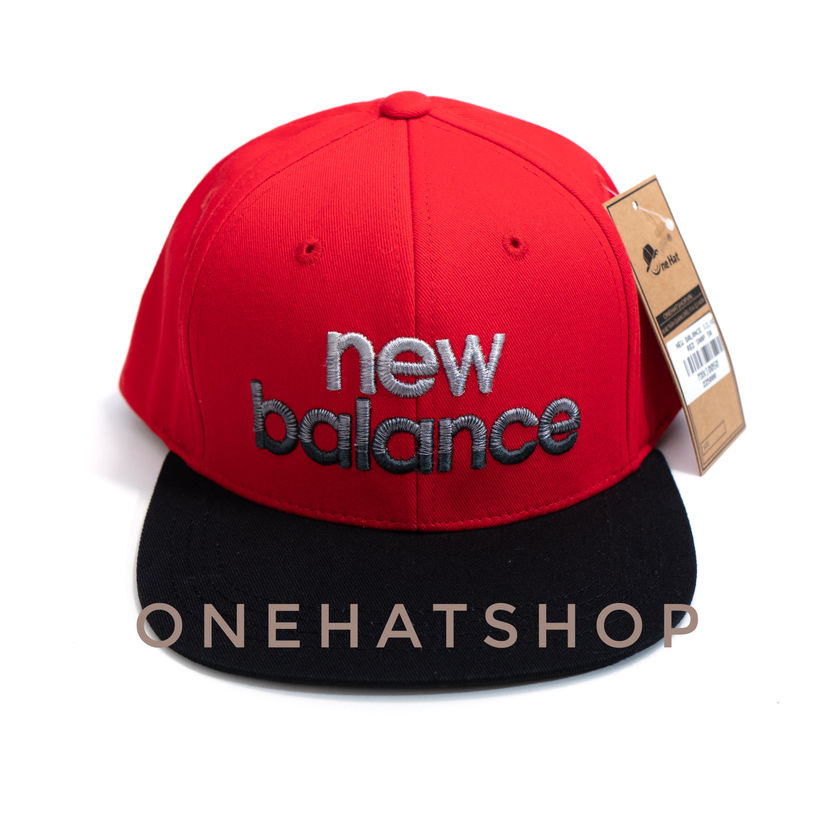 Nón snapback vành thẳng NB vải đỏ cho bé từ 3 tuổi đến 6 tuổi xịn