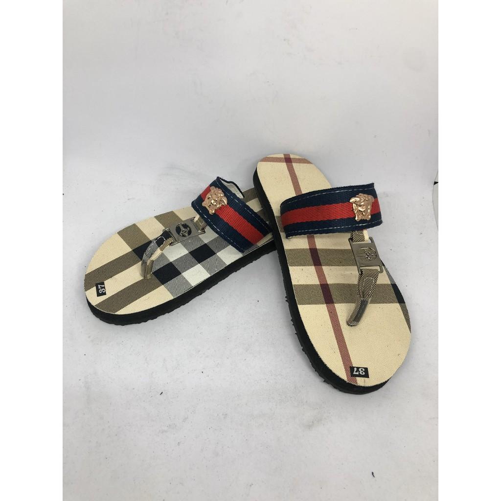 dép kẹp nữ sandal đồng nai ( đế sọc ca rô vàng ) size từ 34 nữ đến 42 nữ đủ size đủ màu ib muốn chọn thêm