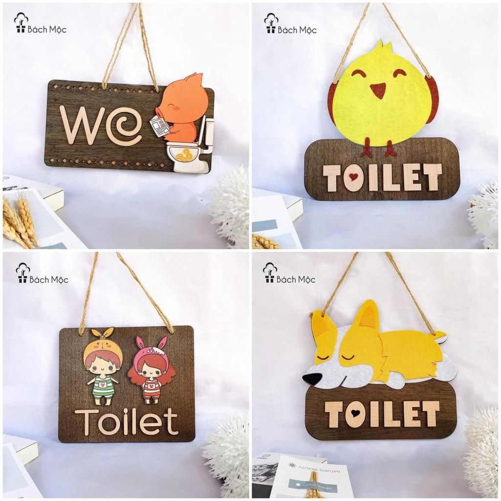 Bảng gỗ decor, bảng gỗ Toilet nhiều mẫu