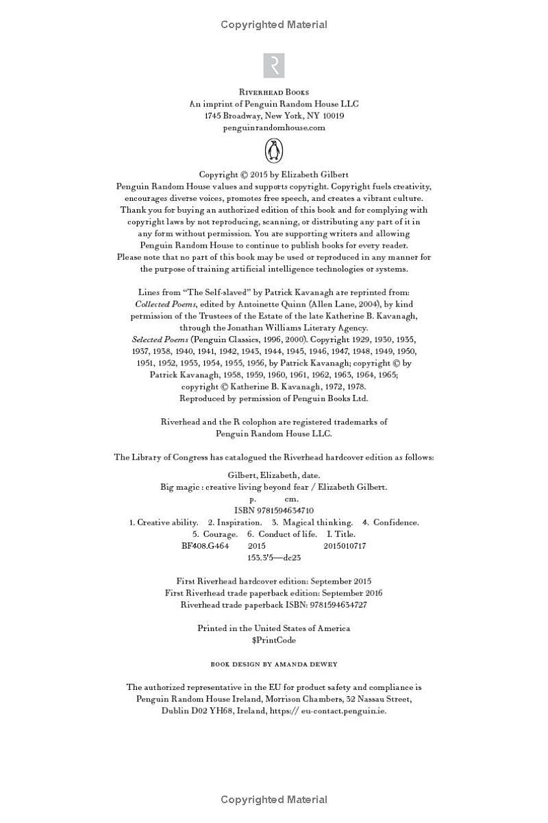 Sách ngoại văn: Big Magic