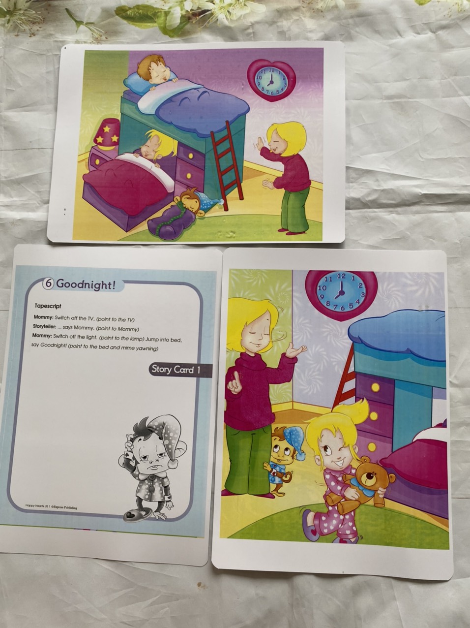 Flashcards Story Card Happy Heart 1- Size A4-ép plastics bền đẹp