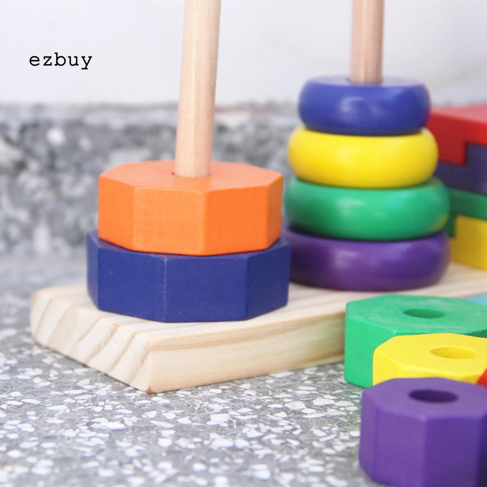 Bộ Đồ Chơi Hình Học Bằng Gỗ Cho Bé
