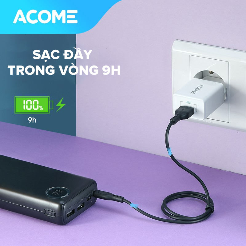 Pin Sạc Dự Phòng ACOME AP202 20000mAh Sạc Nhanh 22.5W [ Hàng Chính Hãng]