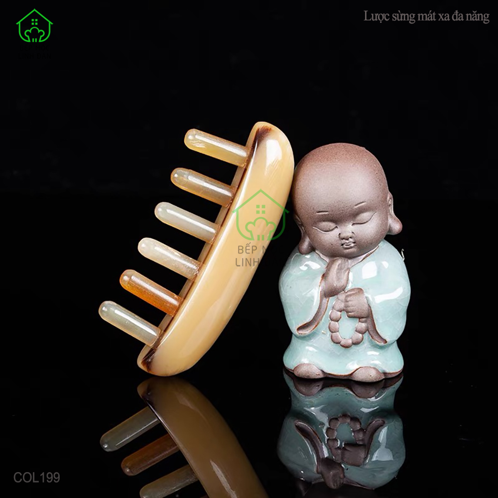 Lược Sừng Mát Xa Toàn Thân Đa Năng Thư Giãn - Giúp Lưu Thông Khí Huyết