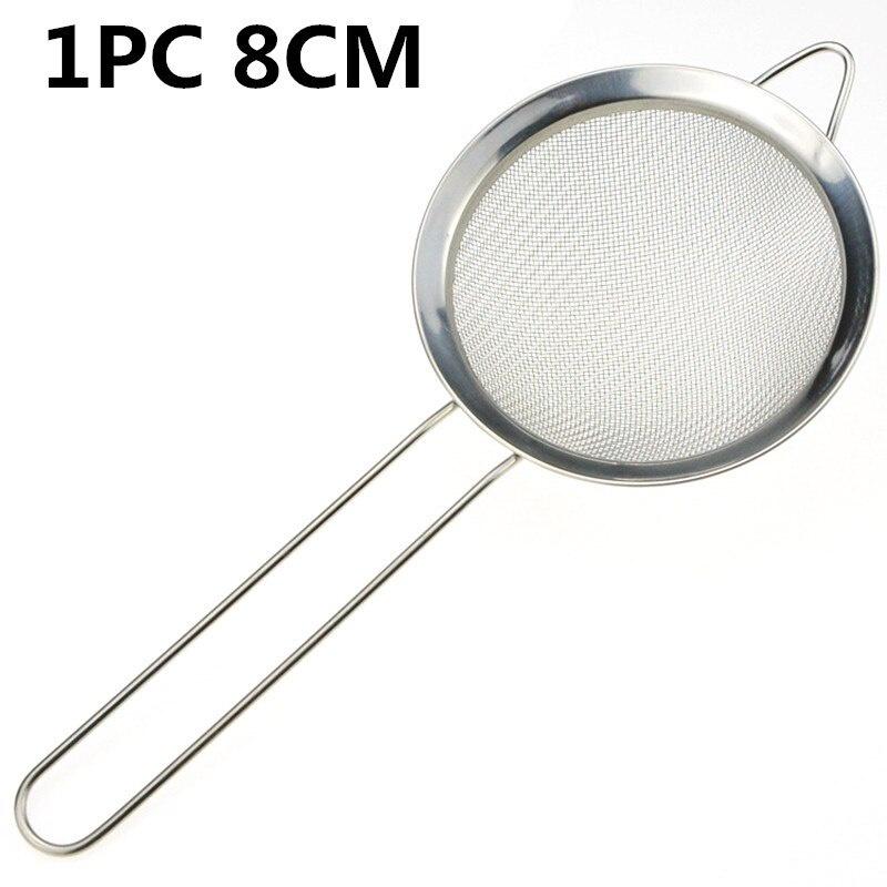 Stainless Steel Flour Sieve Colander Screen Mesh Tea Strainer Mesh Flour Oil Strainer Cookware Cooking Tools Kitchen Sieves