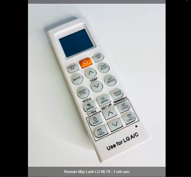 Remote Máy Lạnh  ML79 - 1 nút cam hàng chính hãng
