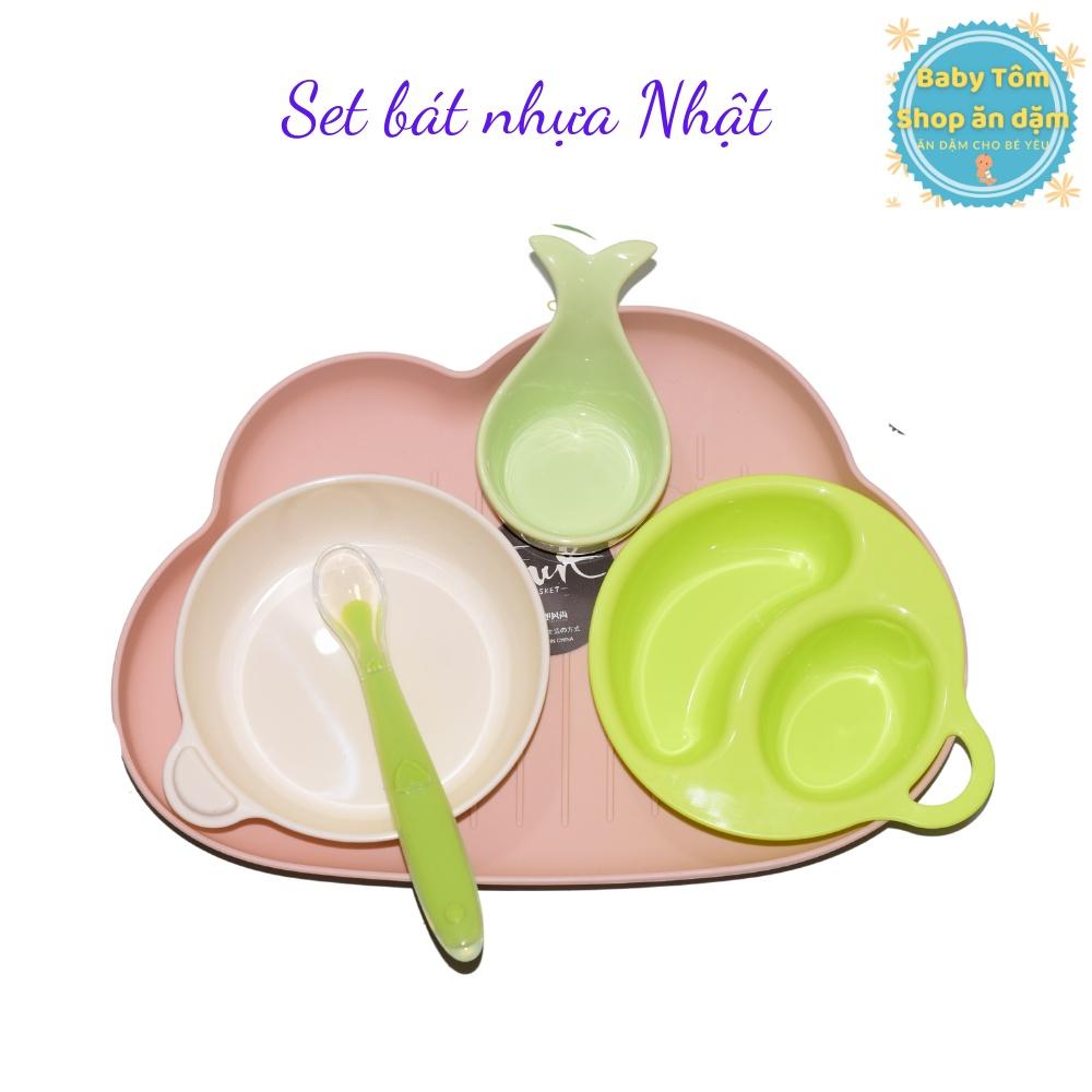 Set bát ăn dặm NHỰA PAKU PAKU
