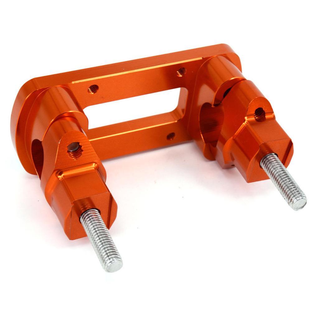 Aluminum Motorcycle HandleBar Fat Bar Risers Mount Clamp For 125-530
