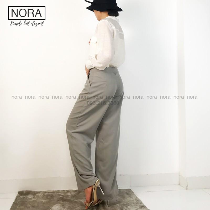Quần Ống Rộng Culottes Xuông Dài 100cm, Quần Vải Suông Rũ Siêu Mềm Cao Cấp | NQ02 | Xám