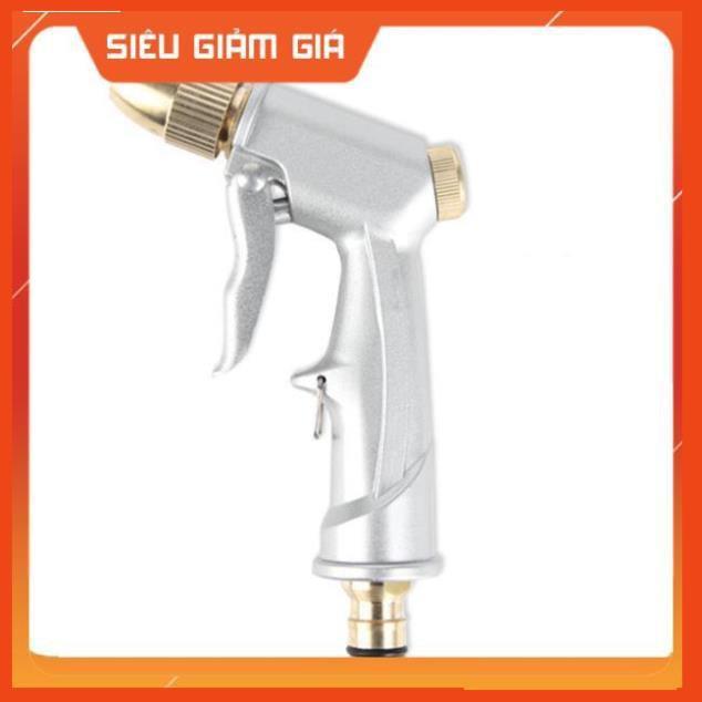 Bộ dây vòi xịt nước rửa xe, tưới cây . tăng áp 3 lần, loại 7m, 10m 206701 đầu đồng, cút, nối PE