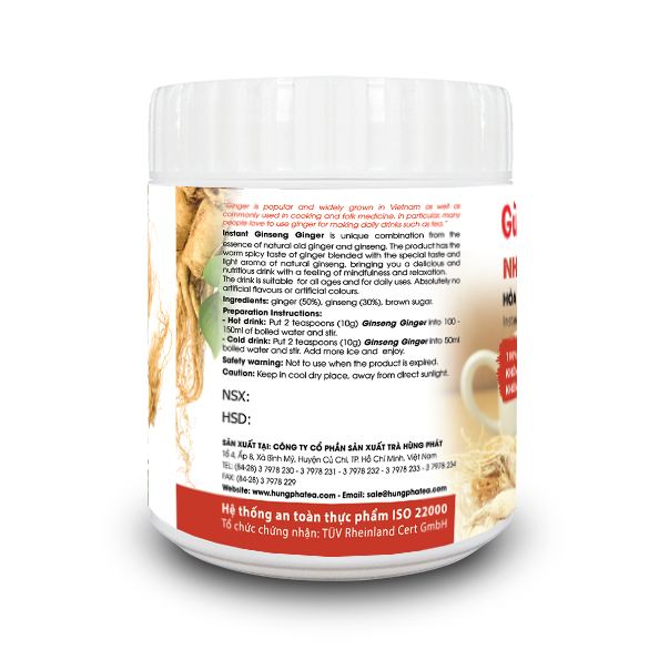 Gừng Nhân Sâm Hòa Tan - Instant Ginseng Ginger