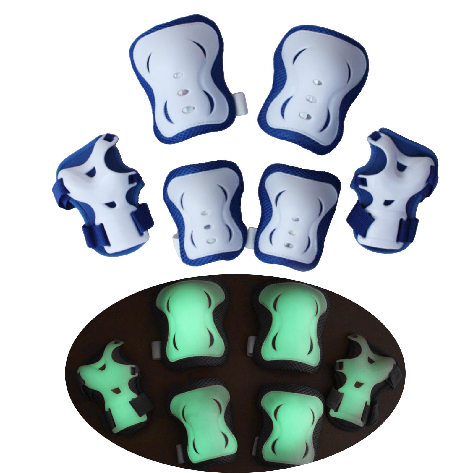 Kids Protective Gear Set for Children Toddler Knee and Elbow Pads with Wrist Guards 6 in 1 for Skating Cycling Bike  ing Scooter