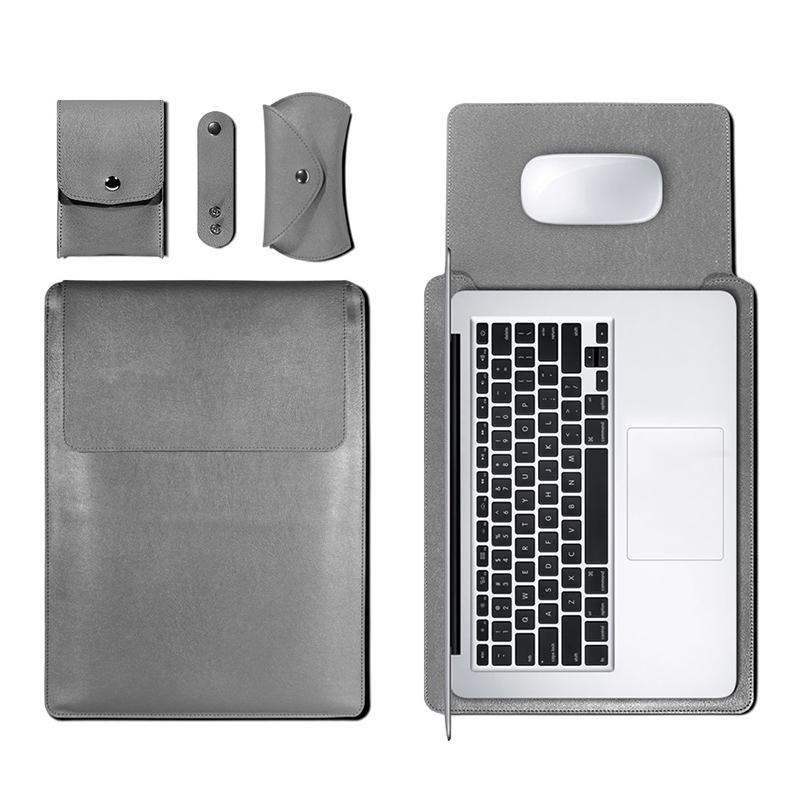Da PU Nữ Tay Túi Dành Cho Macbook Air Pro 12 13 15 Bao Da Đồng Màu Lót Cho Macbook Air bao Ốp Lưng Dành Cho Nữ