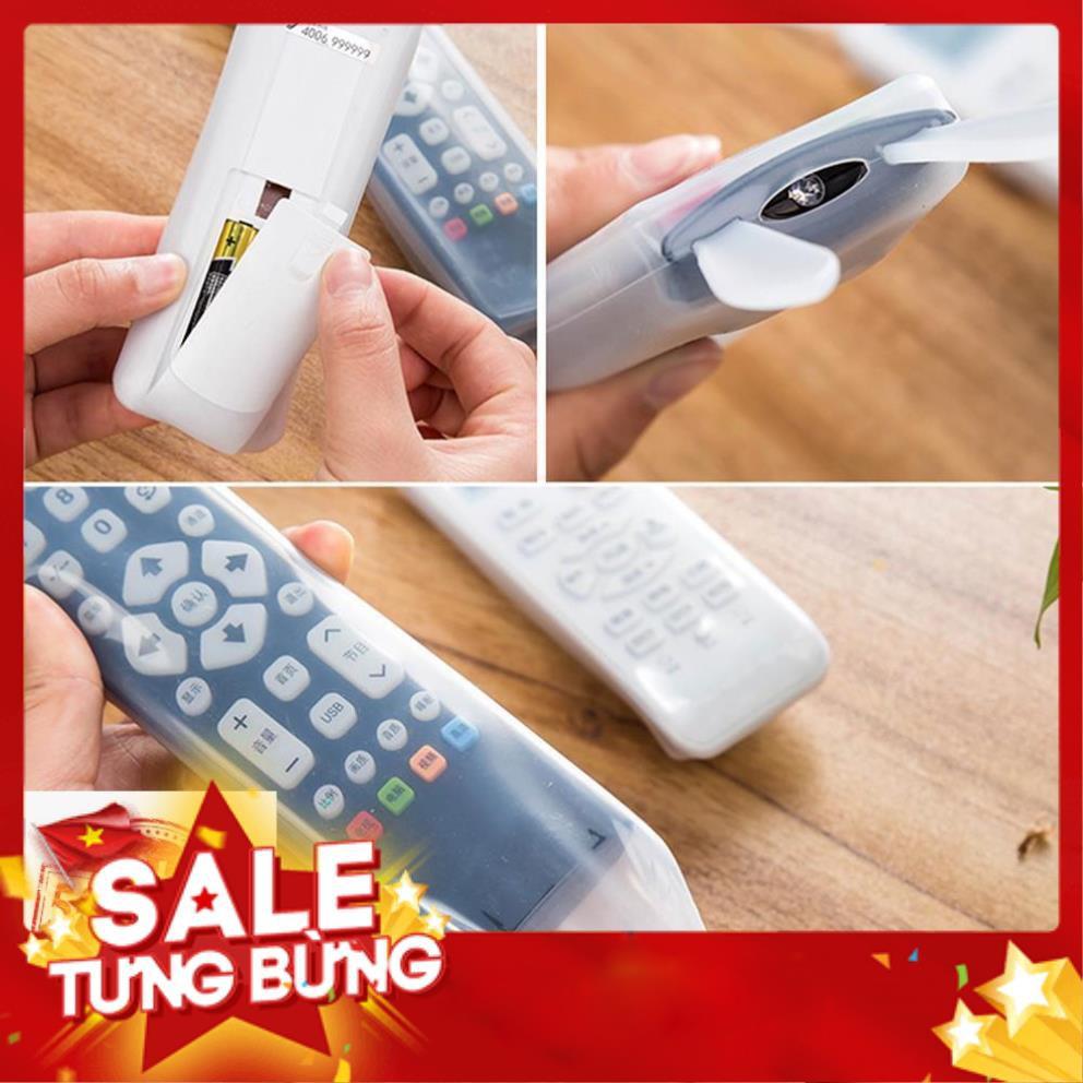 Vỏ bọc điều khiển tivi túi bao silicon tai thỏ remote điều hòa máy lạnh tv chống bụi .......