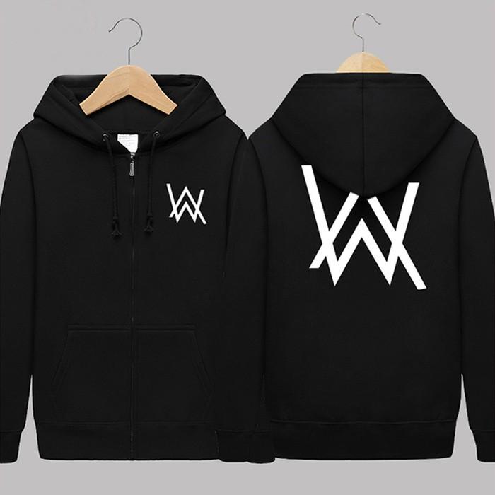 Combo 1 bộ quần và áo khoác mũ hiphop nỉ thu đông thời trang nam nữ alan walker
