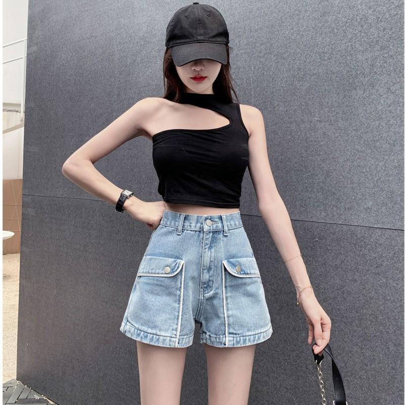 Quần Short Jeans Nữ Túi Viền Ulzzang - Quần Đùi Nữ Jeans SIêu Chất Q39