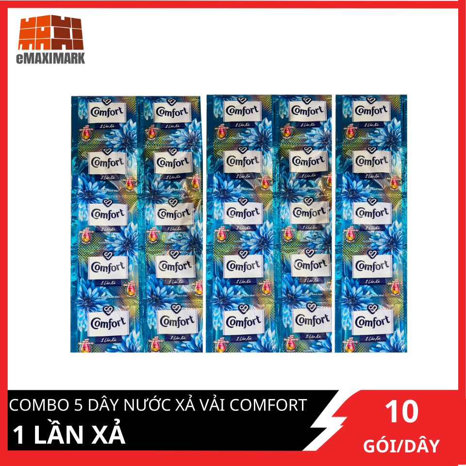 COMBO 5 dây Nước xả vải Comfort 1 lần xả