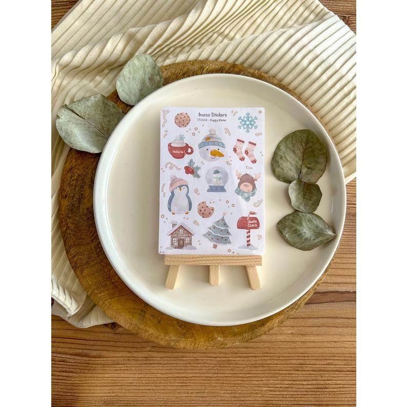 Sticker sheet happy winter - chuyên dán, trang trí sổ nhật kí, sổ tay | Bullet journal sticker Sticker sheet Unim021