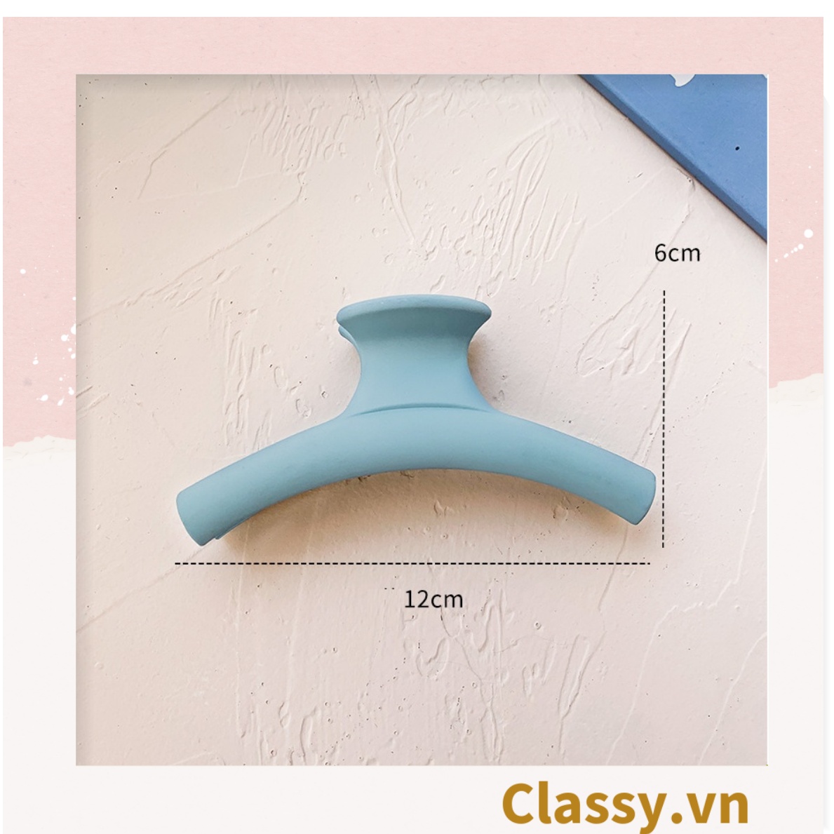 Kẹp tóc càng cua Classy basic nữ đơn sắc, kiểu dáng thanh mảnh hàn quốc hot trend PK715